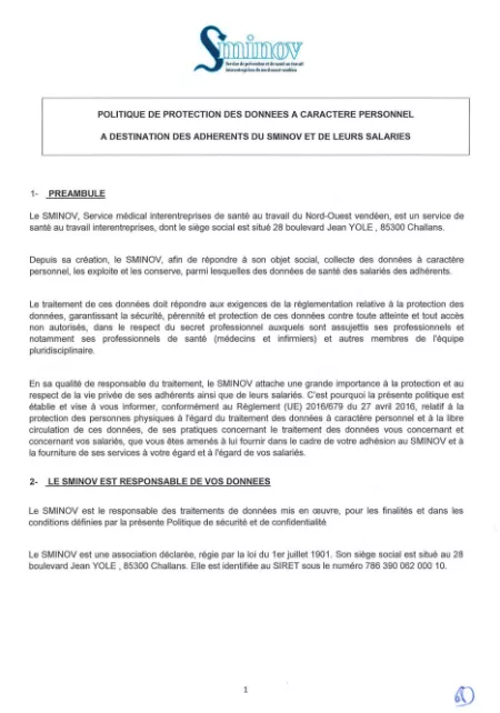 Politique RGPD