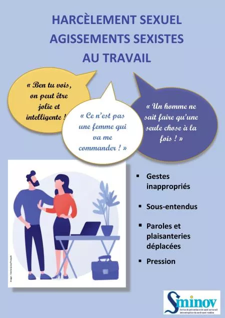 Dépliant - Harcèlement sexuel et agissements sexis