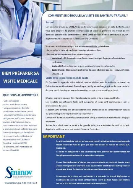 Bien préparer sa visite médicale